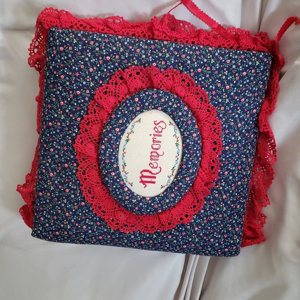 Homemade Quilt Album Cover RARE Vintage